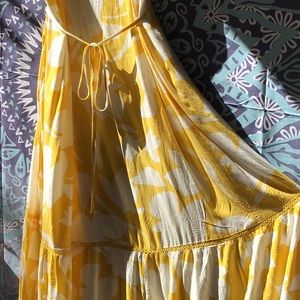 Ava & Viv Size X Yellow Summer Dress With Pockets